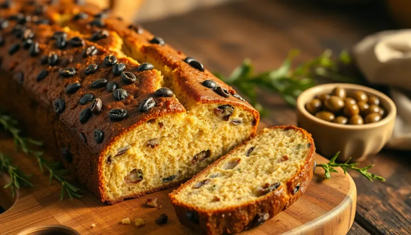 Cake aux olives : la recette parfaite pour un apéritif convivial et gourmand